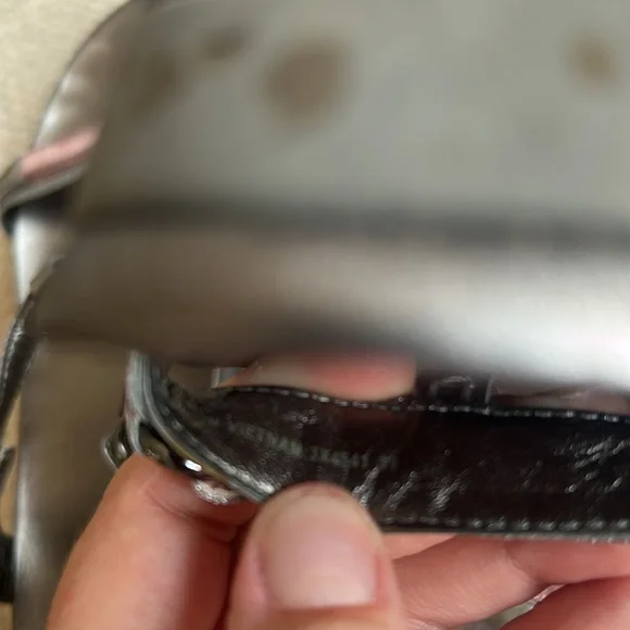 PRADA Metallic & Velvet Wedge Sandals - Picture 10 of 10